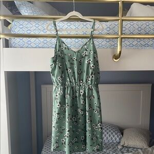 Amazon Green Floral Midi Dress